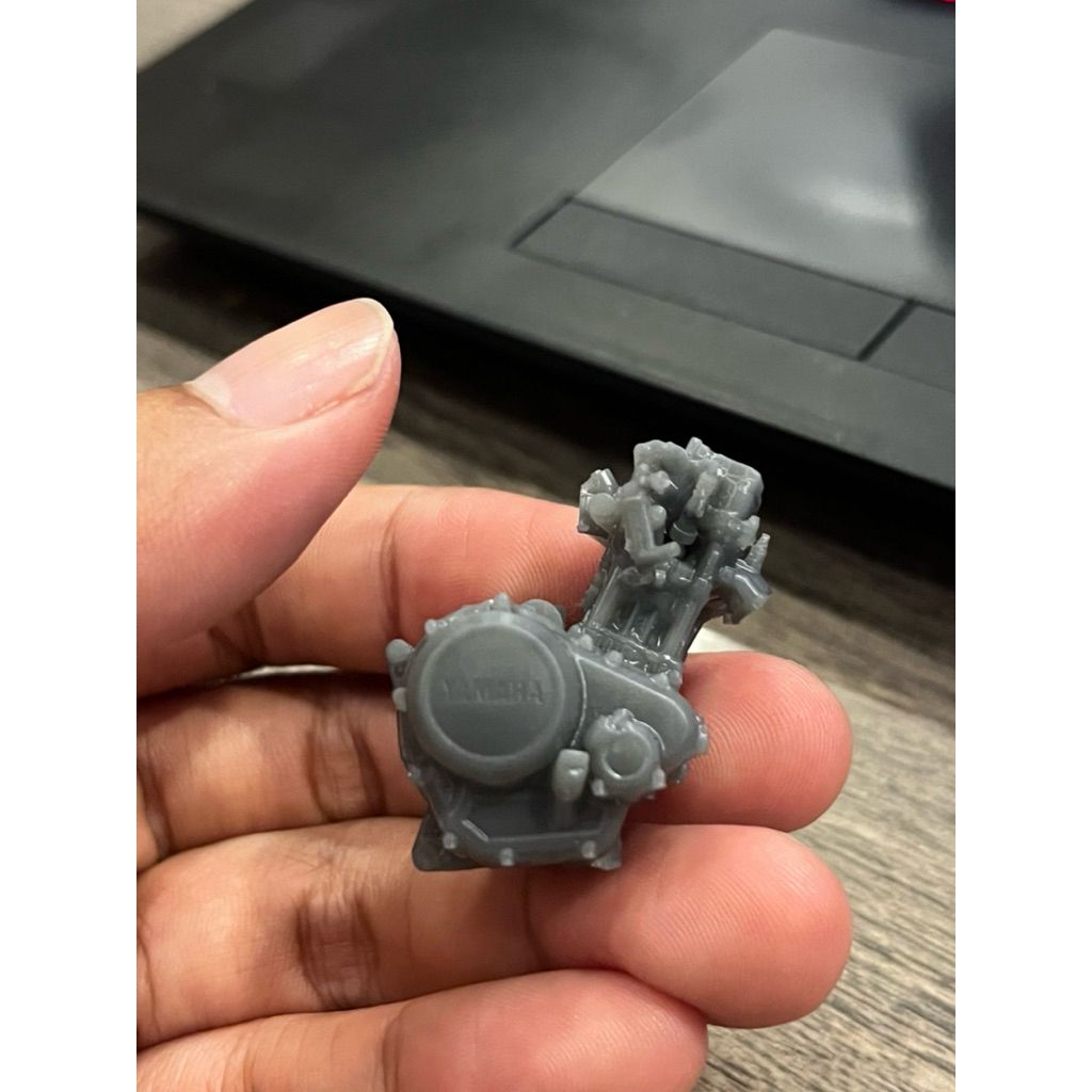 Mesin 1/12 Yamaha 155 VVA – Resin 3D Print (R15 / MT15 / Vixion / WR155 / Xabre) – Part Custom Minia
