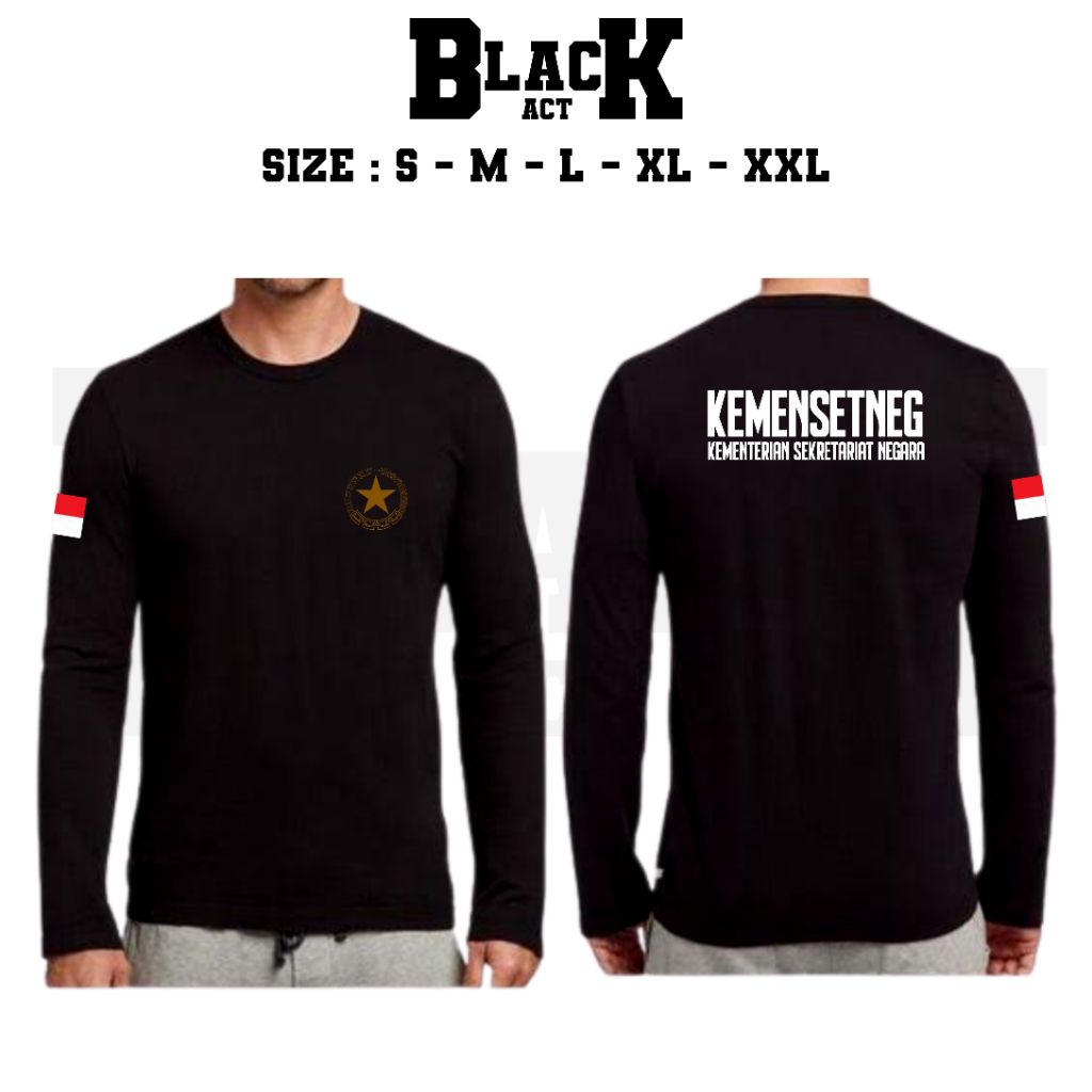 KAOS KEMENSETNEG KEMENTERIAN SEKRETARIAT NEGARA LENGAN PANJANG