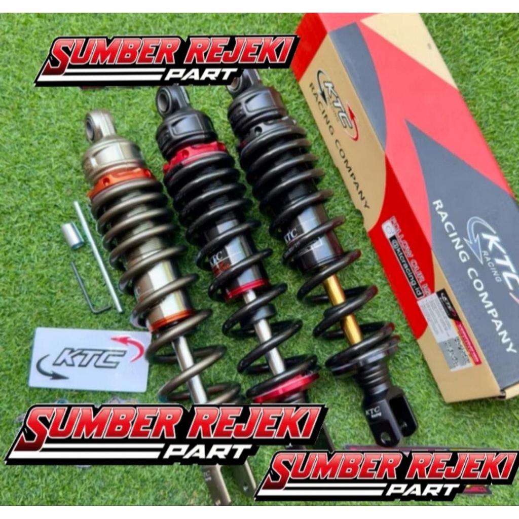 SHOCKBREAKER BELAKANG SINGLE SHOCK NON TABUNG ORIGINAL KTC MODEL RAZOR UK330MM DAN 325MM ORIGINAL KT