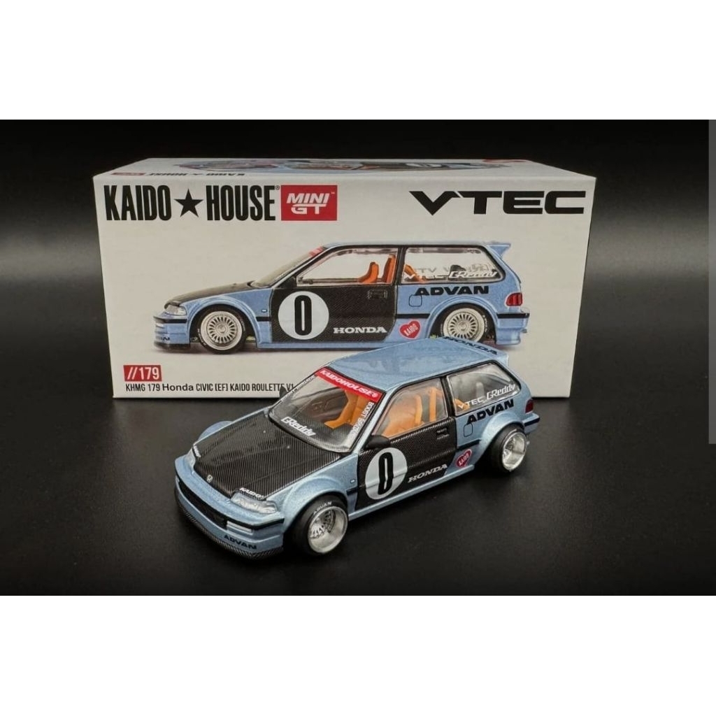MINI GT KAIDO HOUSE KHMG179 CIVIC EF ROULETTE v1