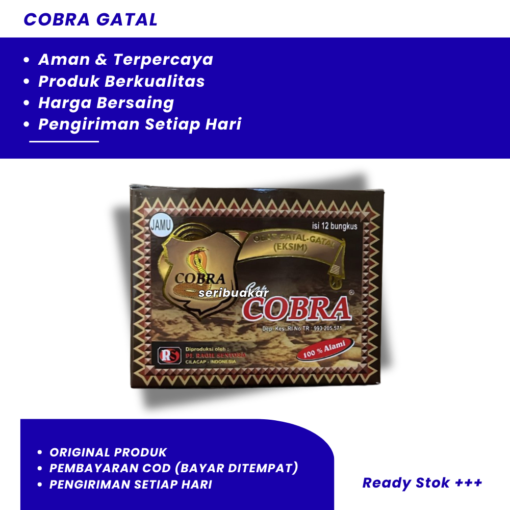 Jamu Gatal Cap Cobra Original 12 Sachet