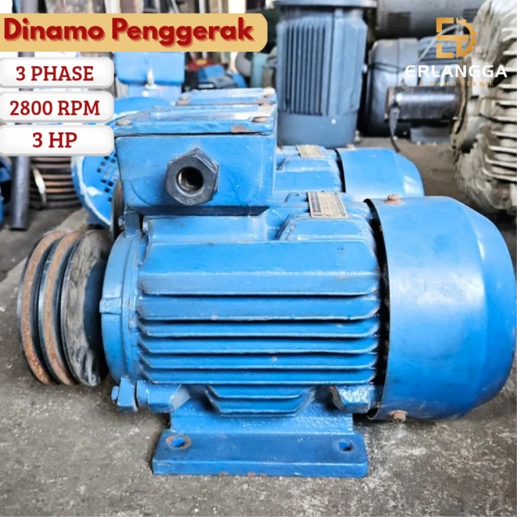 Dinamo Penggerak 3 HP - RPM 2800 - 3 Phase