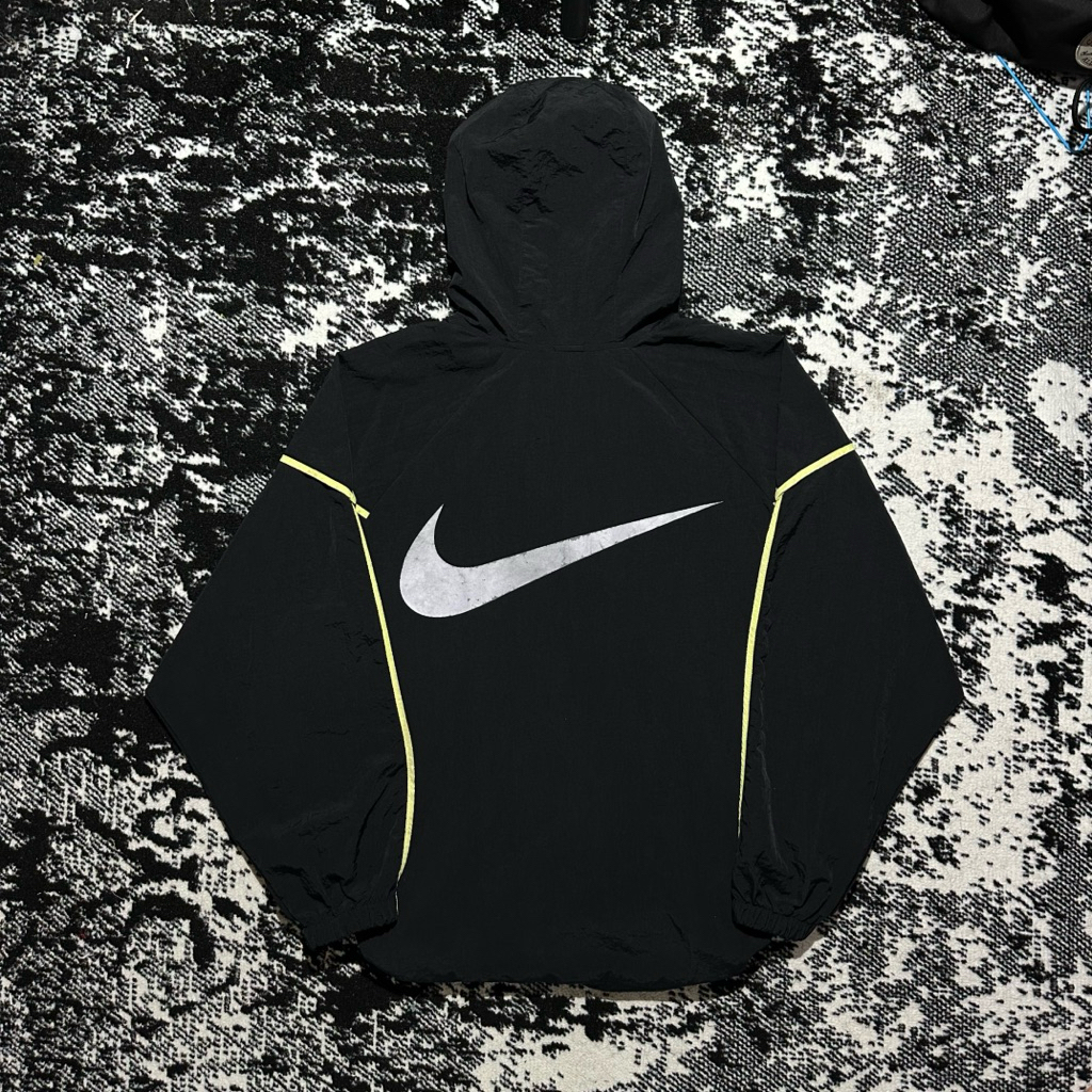 Windbreaker Nike Big Logo Reflective Jacket Vintage