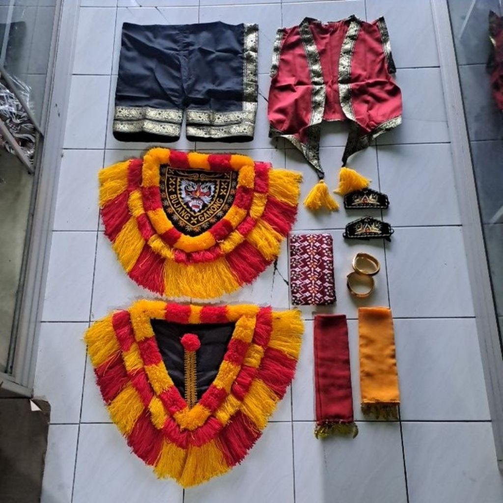 SATU SET KOSTUM BAJU GANONG KOMPLIT PREMIUM DEWASA