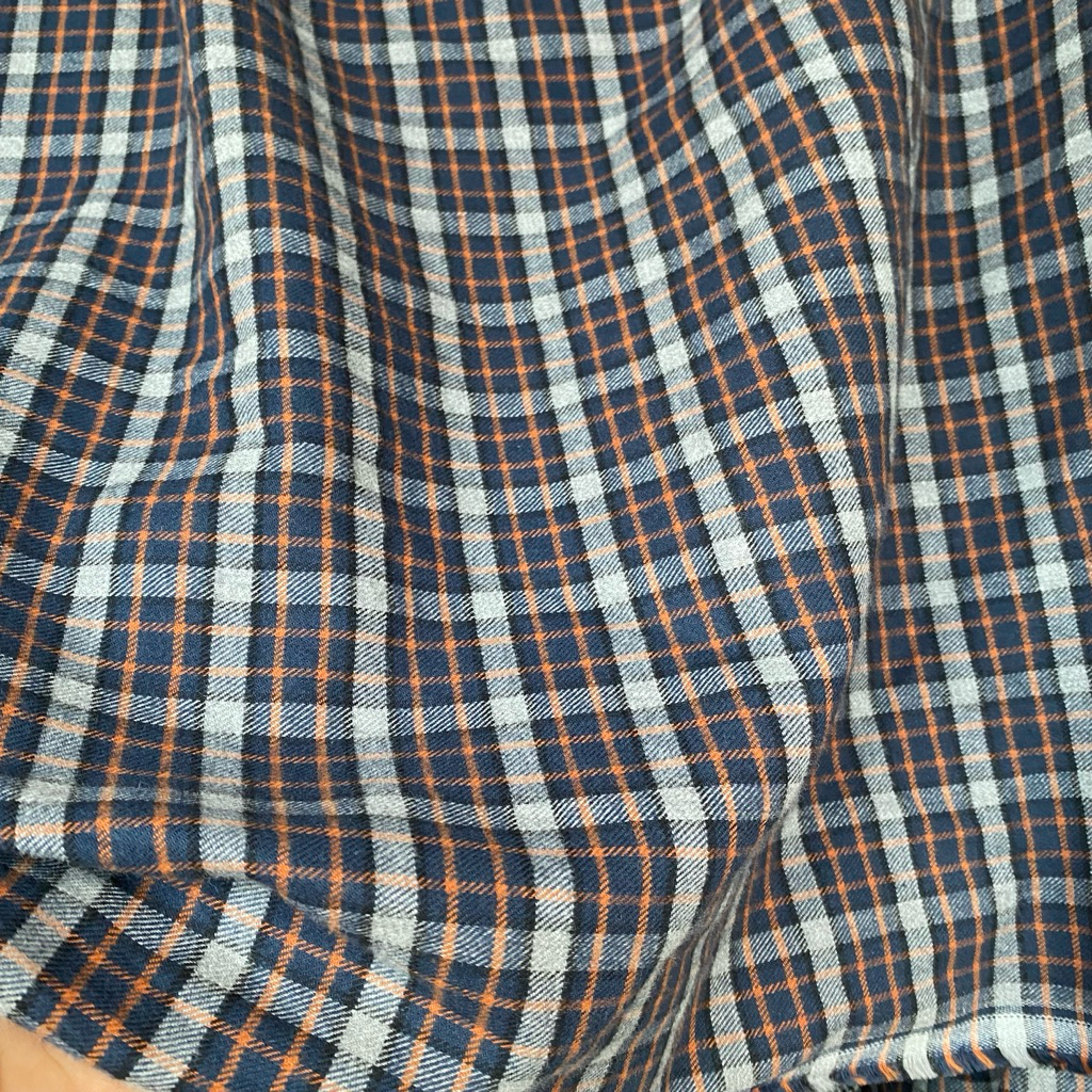 kain katun flanel uniqlo kain katun flanel kotak-kotak kain meteran harga per 0,5 meter