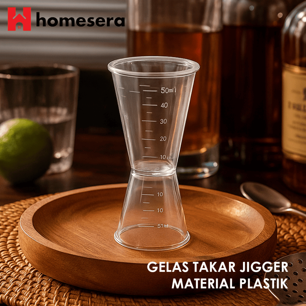 JIGGER TAKAR SIRUP GULA | GELAS TAKAR JIGGER PENAKAR SIRUP BARISTA | JIGGER TRANSPARAN JIGGER CUP