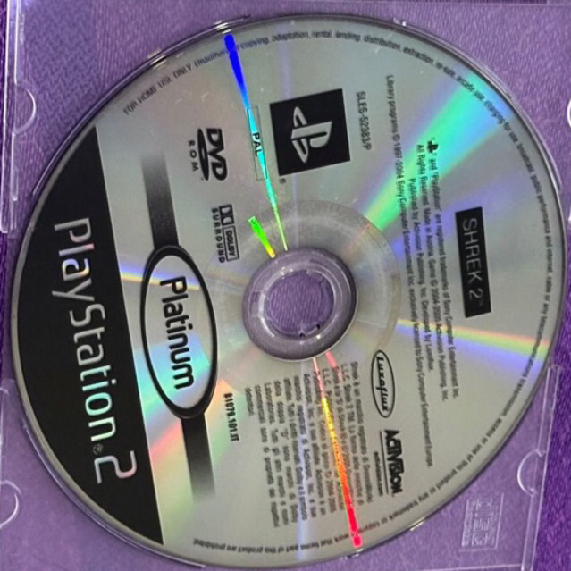 kaset ps2 ori pal shrek 2