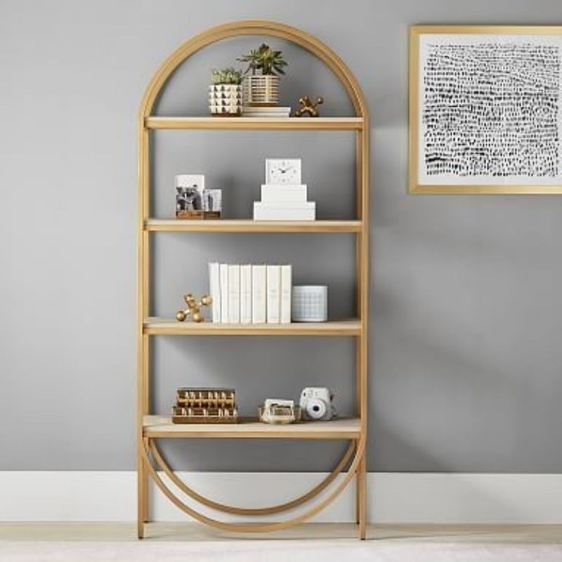 Bookshelf Gold/Rak Buku Pajangan Elegant