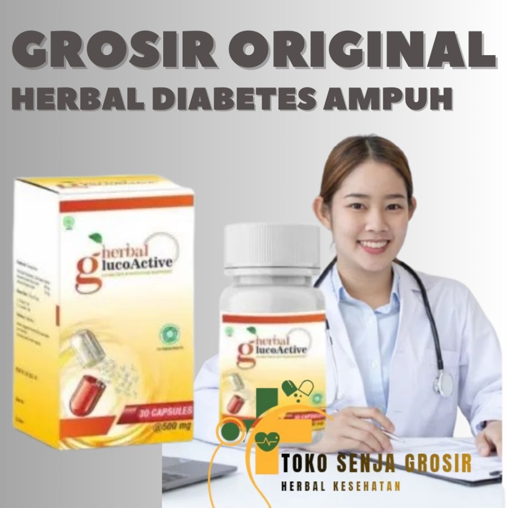 GLUCOACTIVE OBAT DIABETES & GULA DARAH ORIGINAL ASLI 100% BPOM