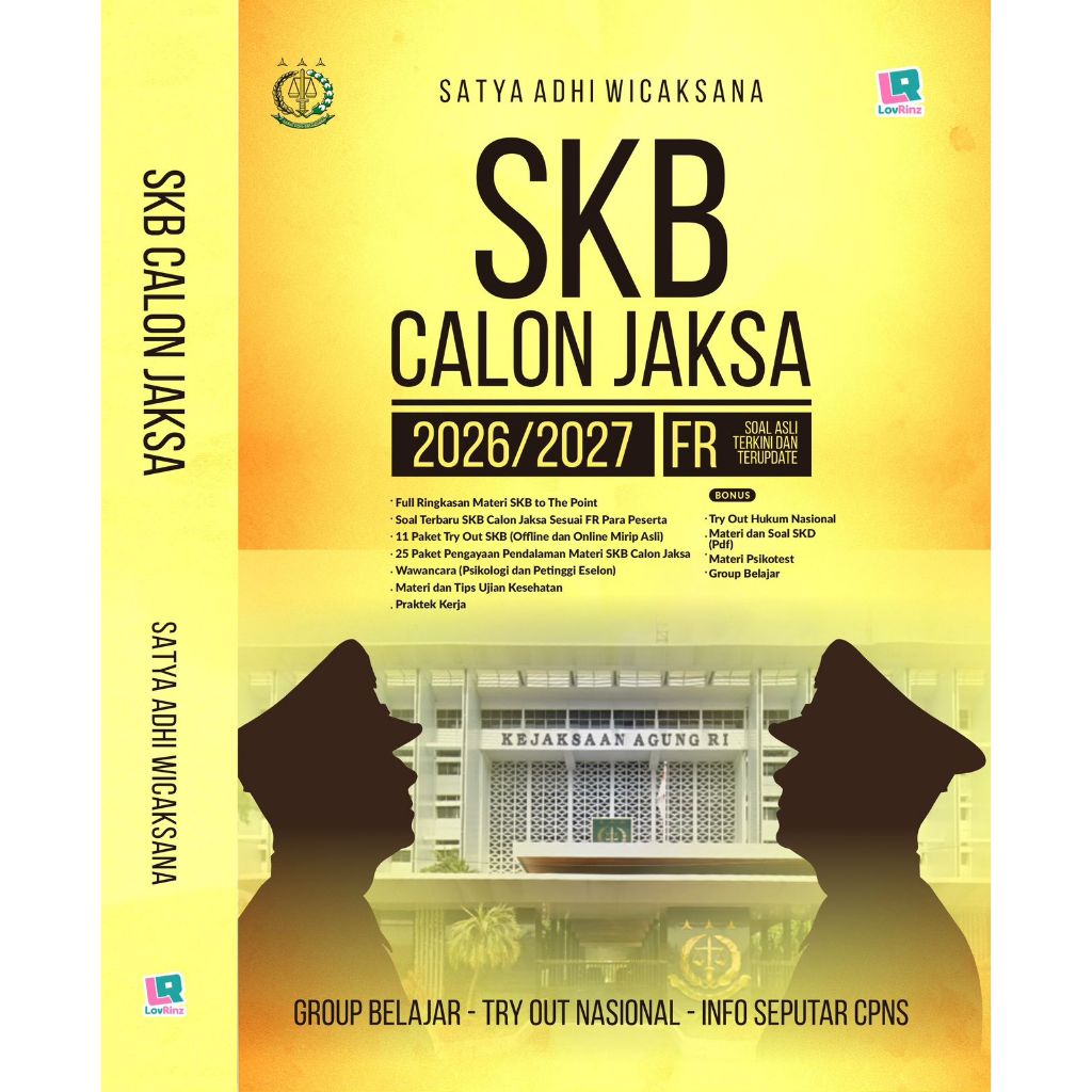 Buku Seleksi Kompetensi Bidang (SKB) Calon Jaksa 2026/ 2027 CPNS ASN