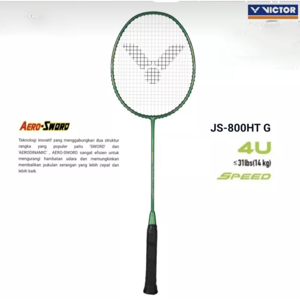 Raket Victor JS 8000 HT 4u Green Original