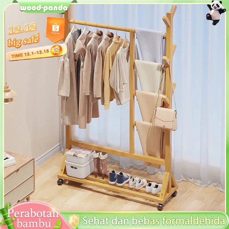 Stand Hanger Gantungan Baju kayu Gantungan Berdiri Stand Hanger Serbaguna Stand Hanger Triangle