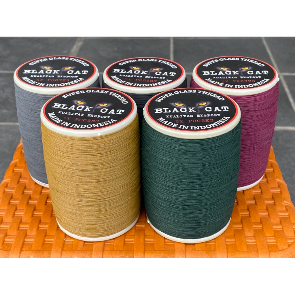 Senar Gelasan Black Cat/ 0,22/6000yard/Layangan / Benang  / Benang Gelasan / Benang Layangan / senar