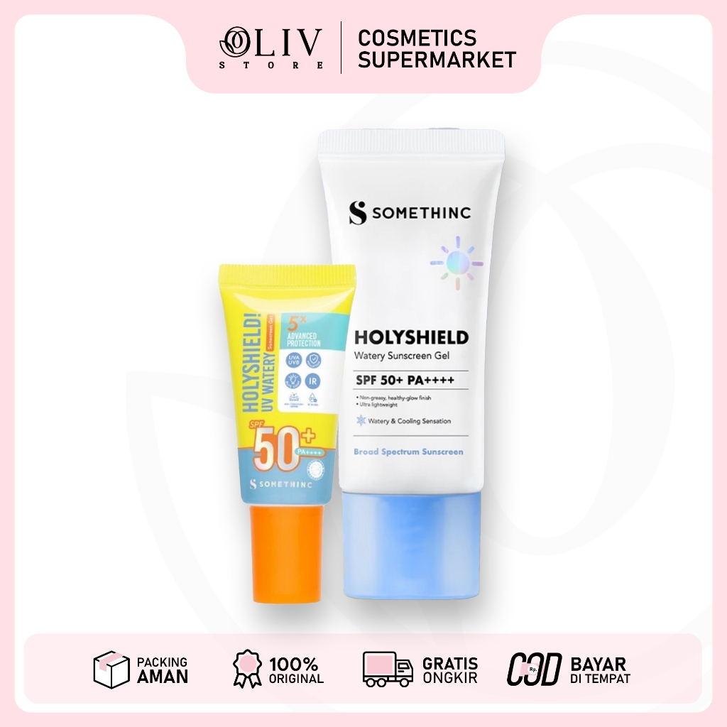SOMETHINC Holyshield UV Watery Sunscreen Gel SPF 50+ PA++++ 15gr 25gr 50gr | Physical Sunscreen