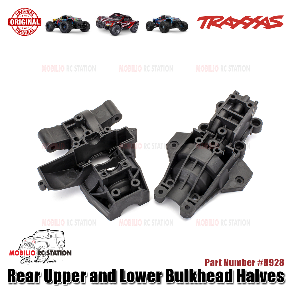 Traxxas Part #8928 Rear Upper and Lower Bulkhead Halves for RC Maxx, Maxx-Slash, Maxx-Ultimate