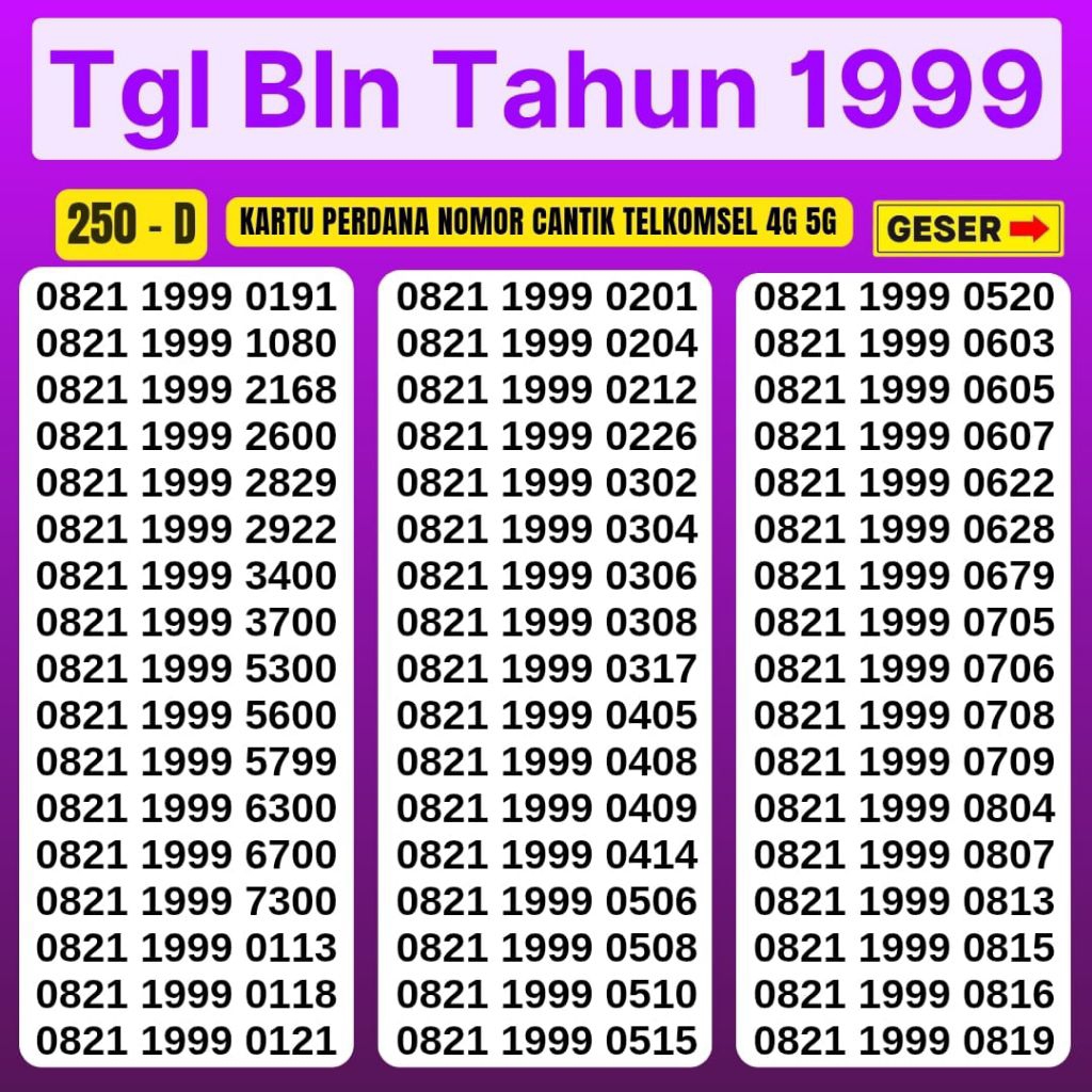 Nomor Cantik Telkomsel Simpati 3G 4G 5G Kartu Perdana Telkomsel Camtik Nocan Simpati Kartu Perdana S