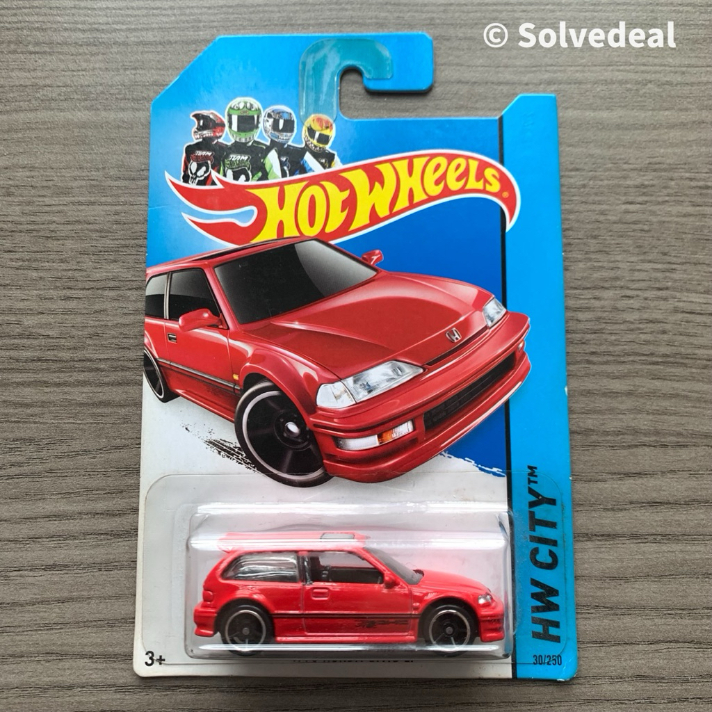 Hot Wheels 1990 Honda Civic EF 2014 Merah