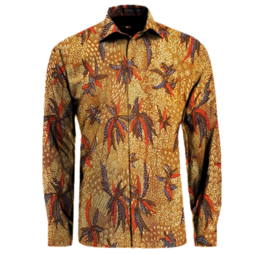 Kemeja Batik Tulis Madura Hem Batik Pria Lengan Panjang EP790