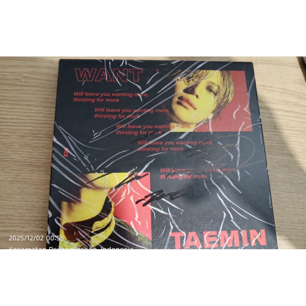 Taemin want album sign [UNSEALED]