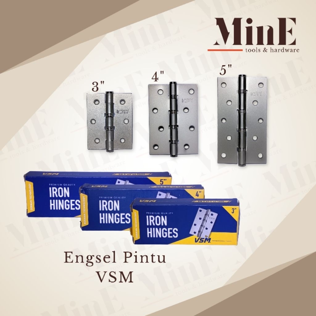 VSM Engsel Pintu Tebal | Engsel Pintu 3–5 Inch
