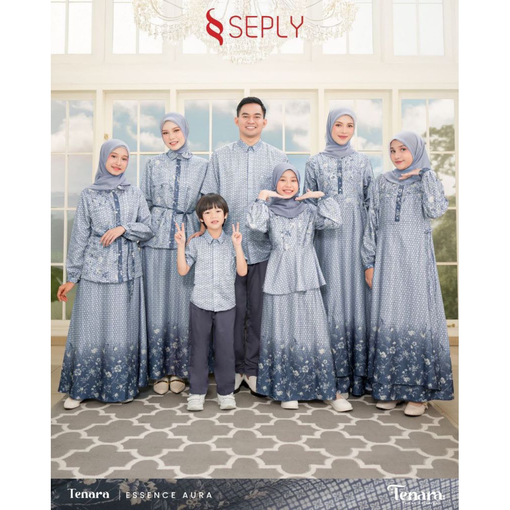 Ready Seply | Sarimbit Lebaran Keluarga 2026 Tenara Essence Aura by Seply Official