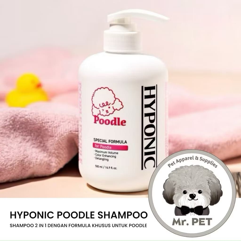 HYPONIC SHAMPOO POODLE VOLUMIZING & COLOR CARE SHAMPOO RED POODLE