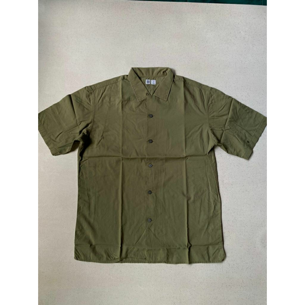 KEMEJA OPEN COLLAR UNIQL0 HIJAU SAGE