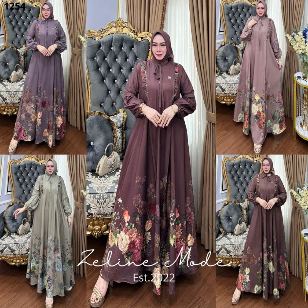 jasmine dress set hijab by zeline mode