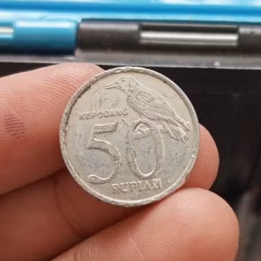 KOIN KUNO ANTIK 50RUPIAH INDONESIA TAHUN 1995