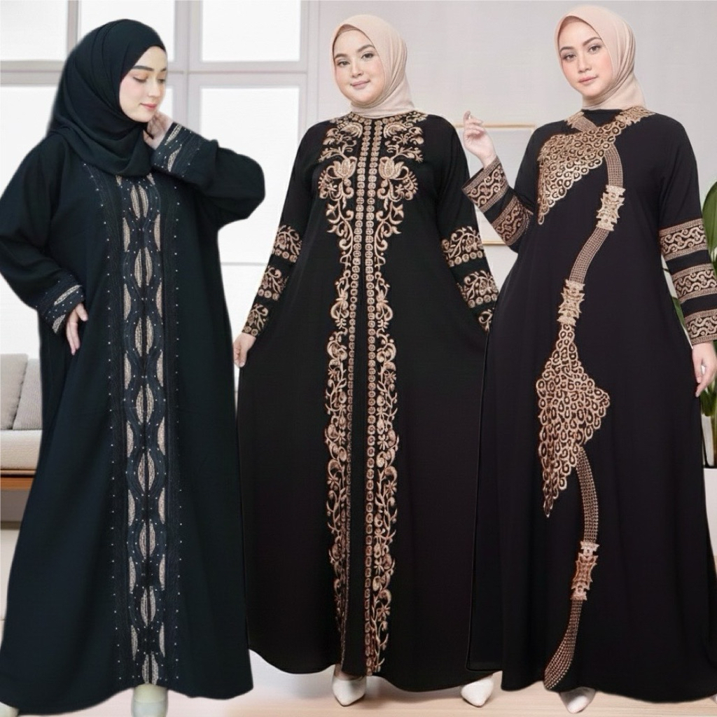 Abaya Jumbo Turkey Hitam Abaya Gamis Turki Jumbo ld 130 140