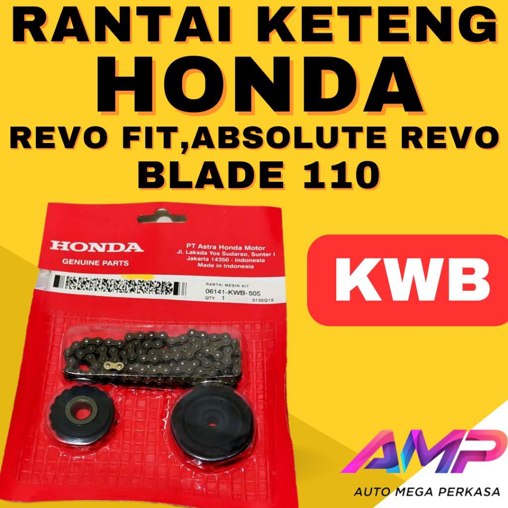 RANTAI MOTOR KETENG HONDA KWB REVO FIT,ABSOLUTE REVO,BLADE 110 06141-KWB-505
