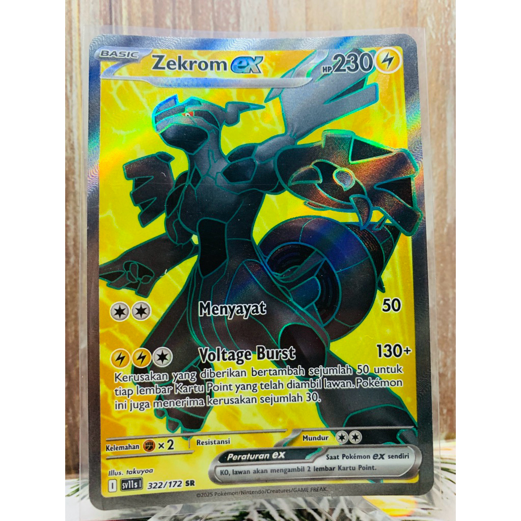 SR Zekrom Hitam Putih Pokemon Indonesia