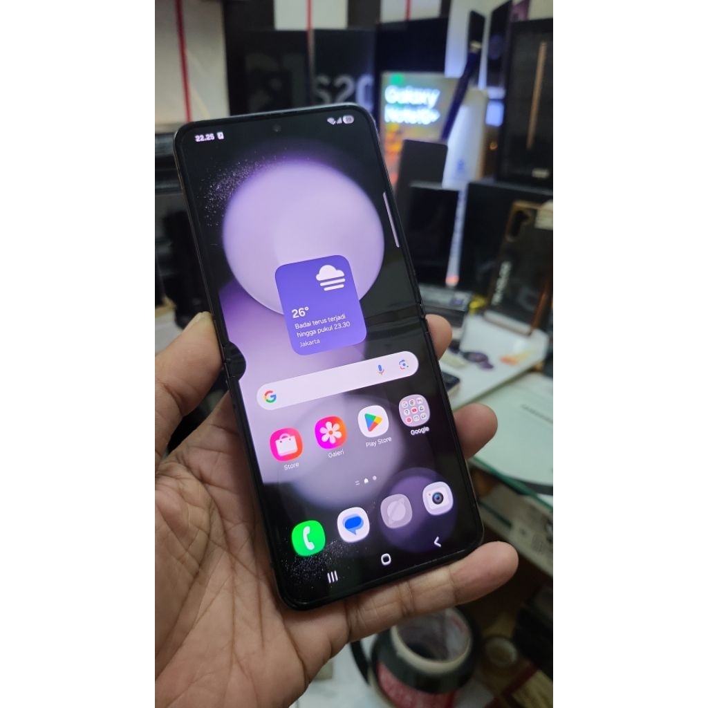 lcd samsung z flip 5 minus dot hitam dikit original