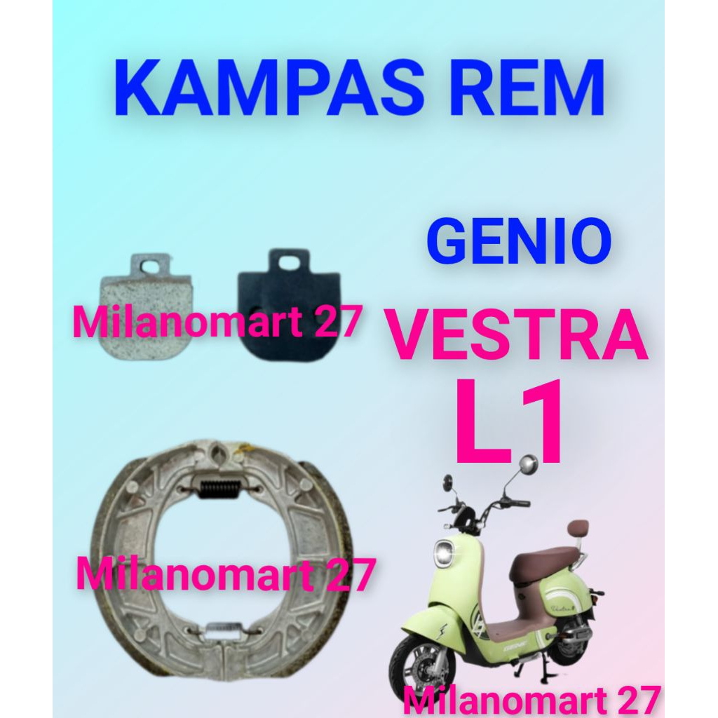 kampas rem sepeda listrik genio vestra L1 kampas rem sepeda listrik genio vestra L1