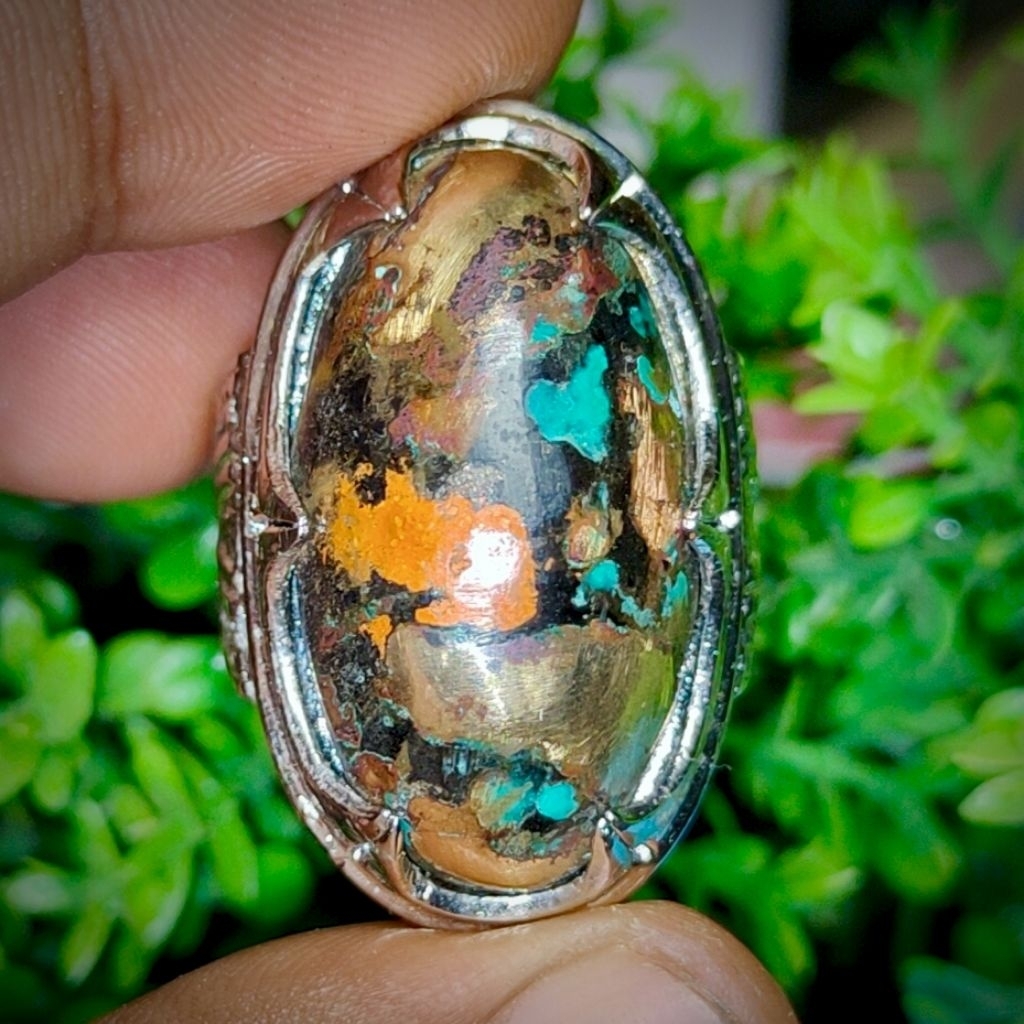 Akik damarwulan badar emas pancawarna super 001