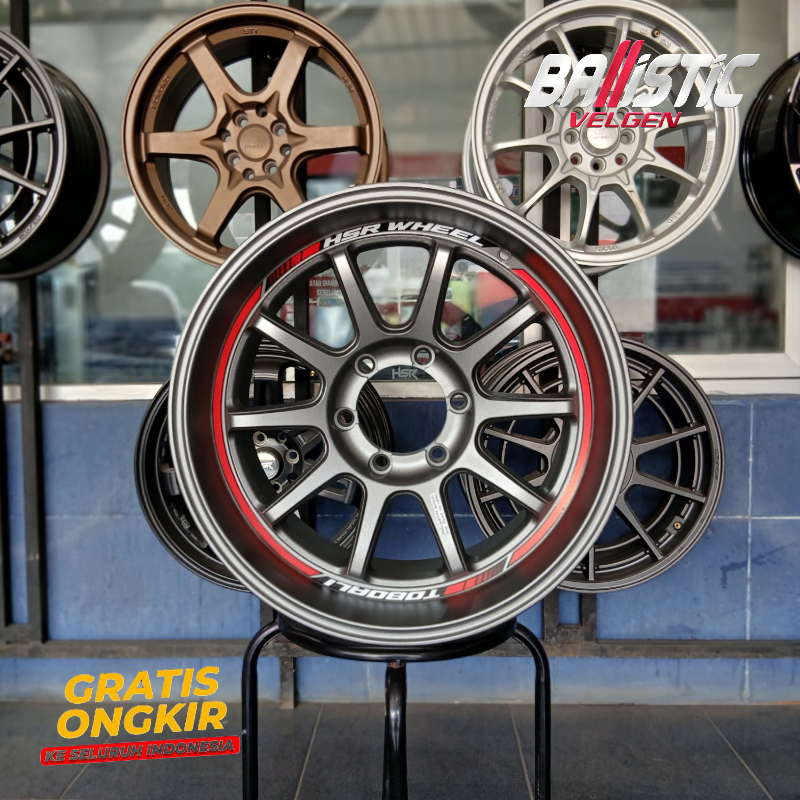 VELG MOBIL R18 FORTUNER R18 LEBAR 9,5 ET-5 HSR TOBOALI RING 18 WARNA GREY