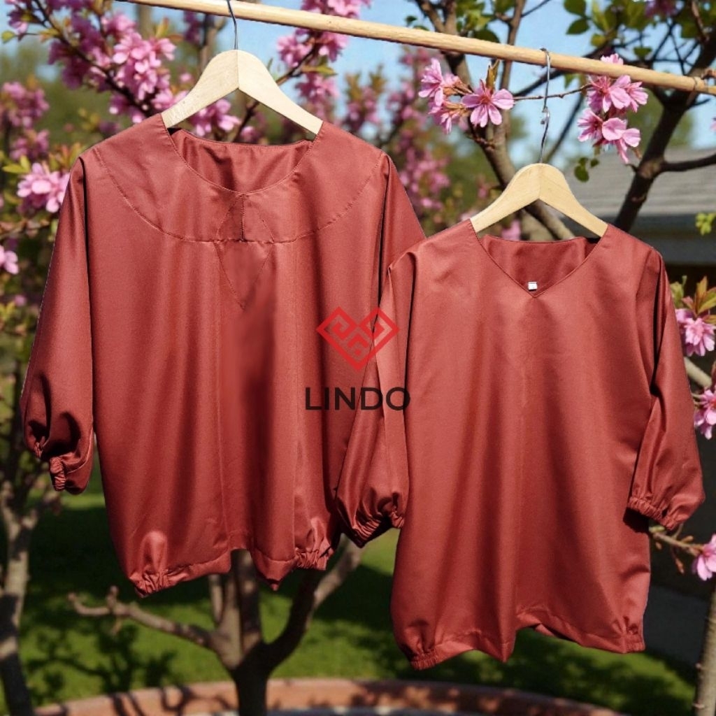(Baju Indo' Modern Toraja (Merah Bata) (Kode: CB1015110)