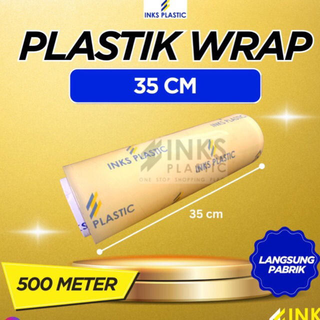 PLASTIK WRAPPING 35 CM ROLL BESAR WRAP PEMBUNGKUS MAKANAN