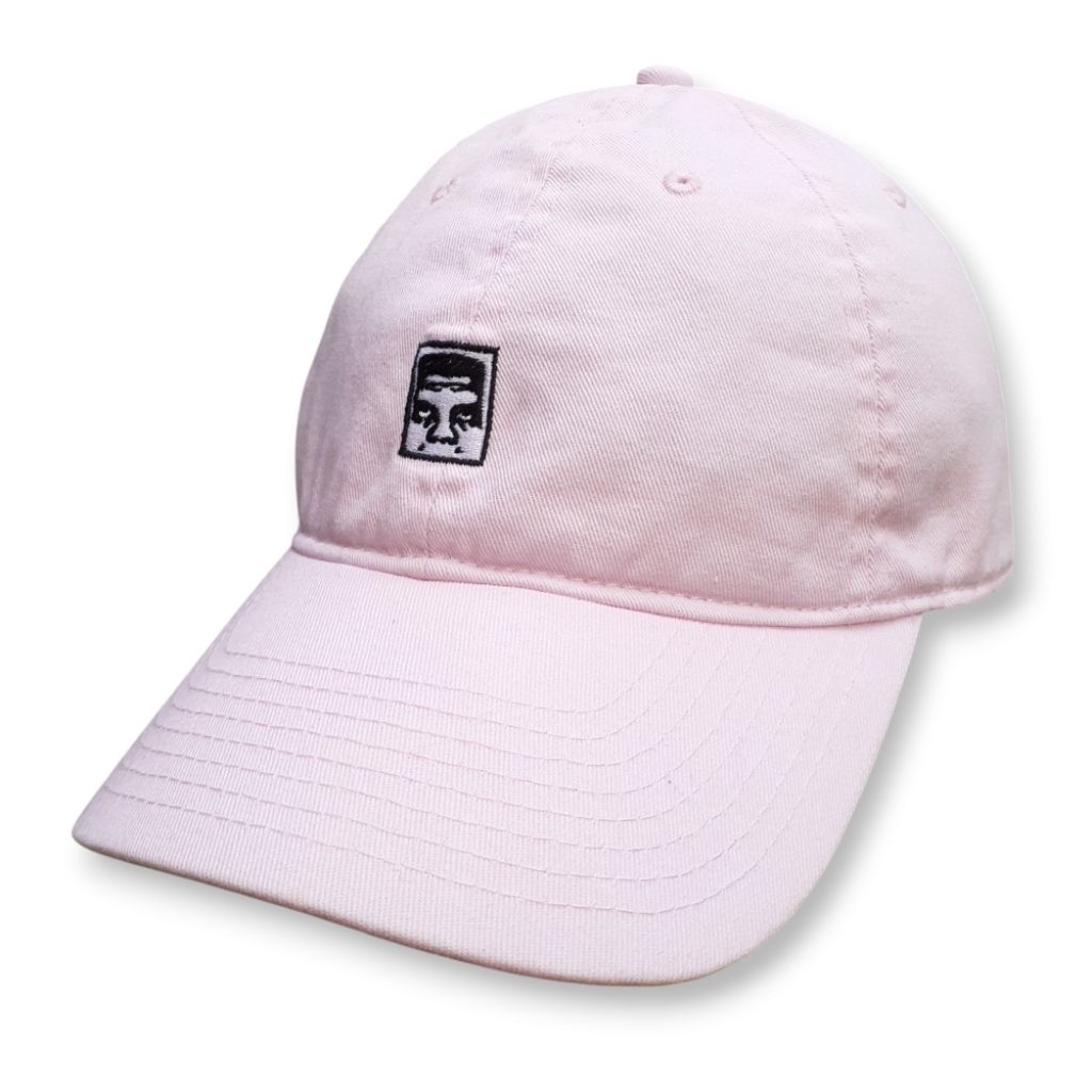 OBEY DAD HAT BONE PINK