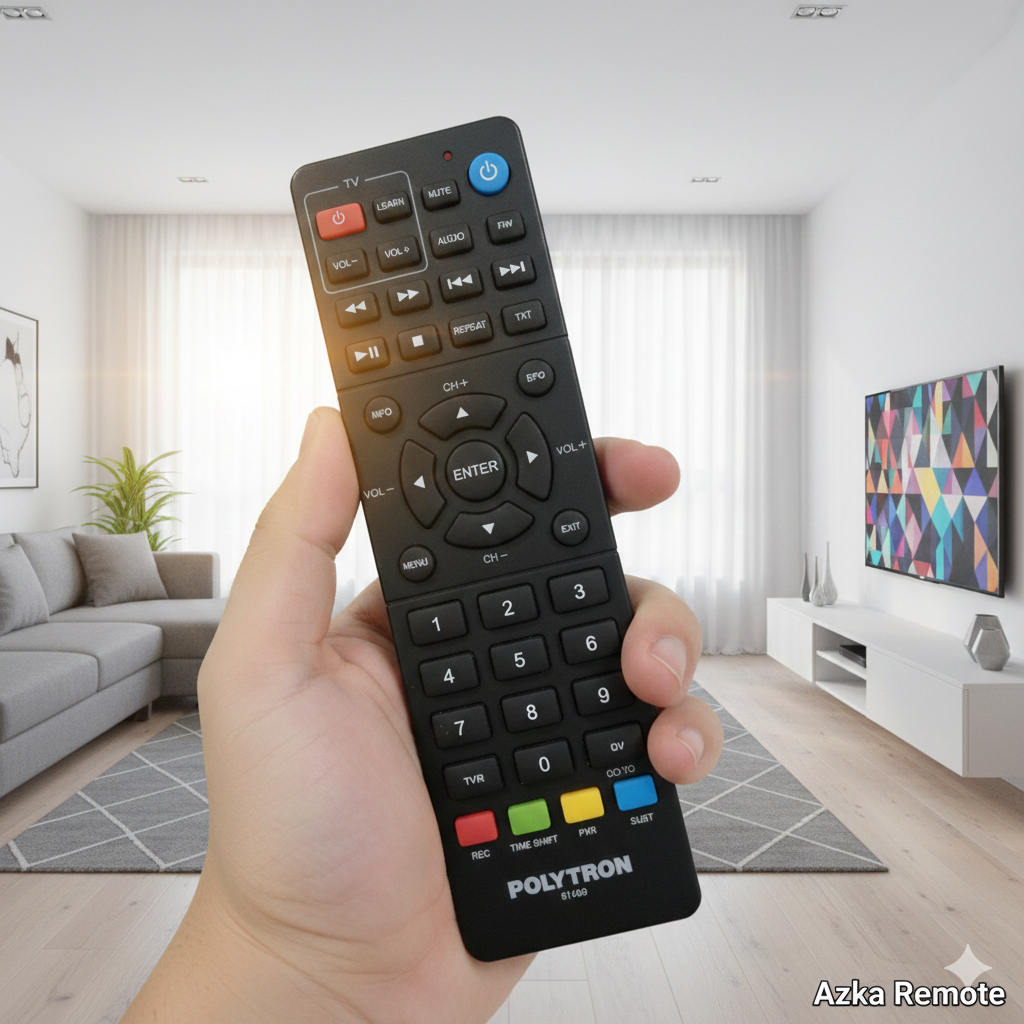 REMOTE REMOT RECEIVER STB PARABOLA POLYTRON 81I469 ORIGINAL ASLI