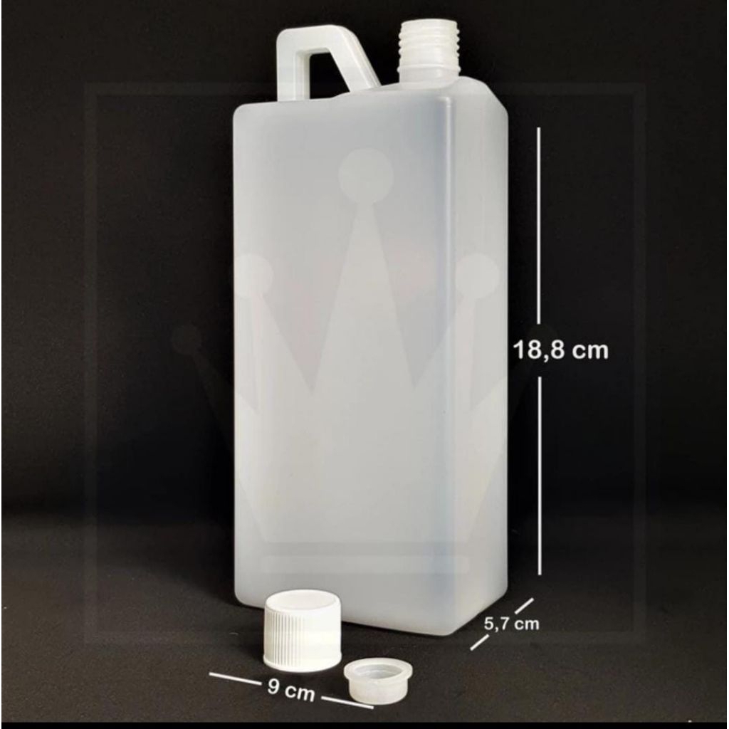 Jerigen 1 liter NON SEGEL HDPE / Jerigen 1 Liter