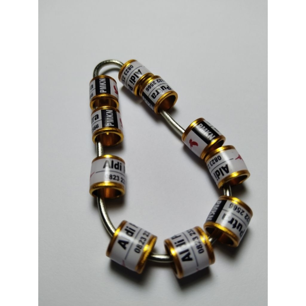 Ring merpati Mk gold isi 10 pcs tinggi 1 cm costum