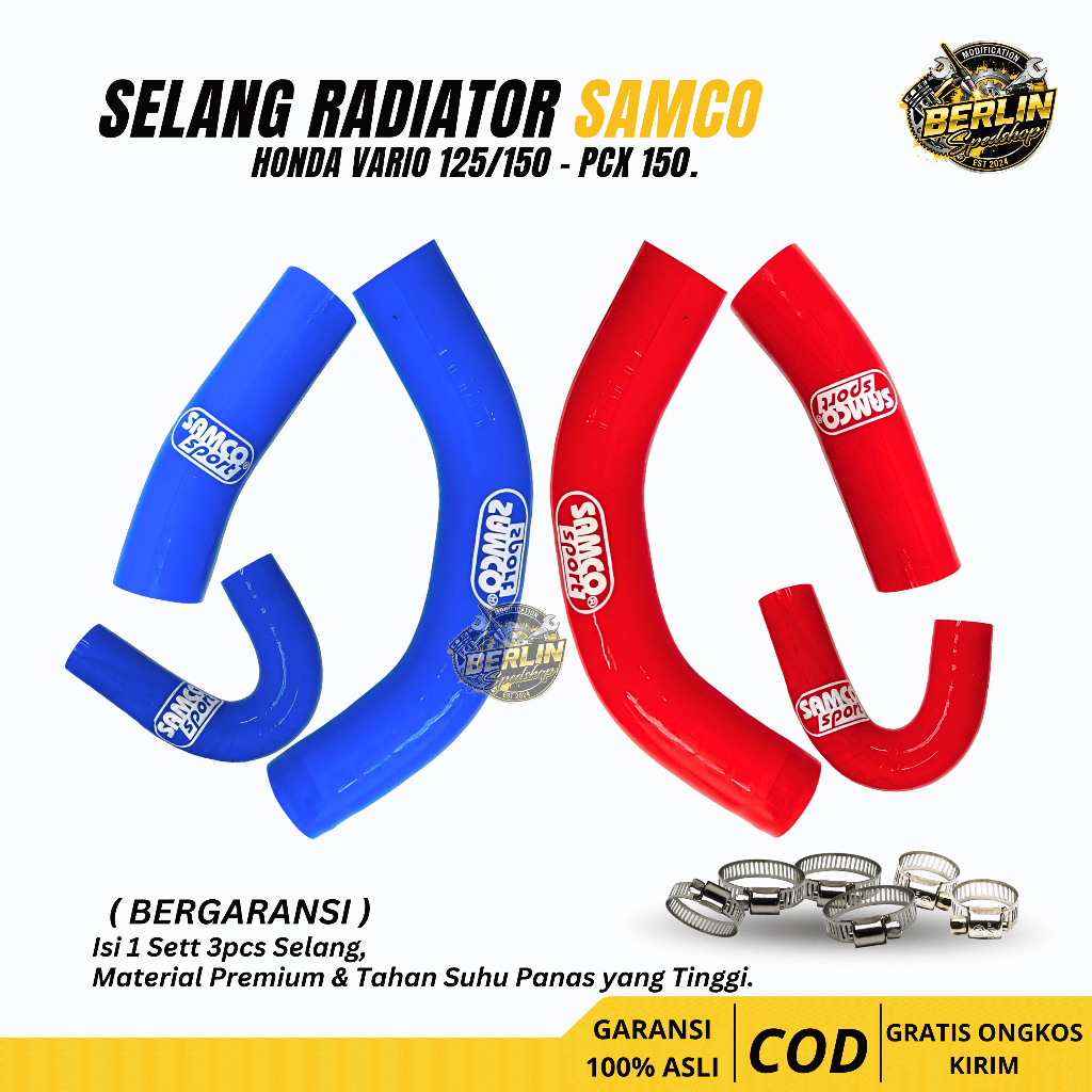 SELANG RADIATOR SAMCO VARIO 125 150 OLD NEW PCX ADV UNIVERSAL