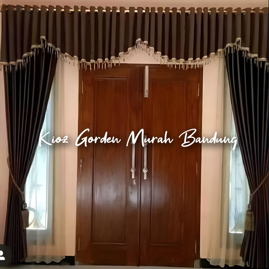 Gorden Poni Pisah Satu set Gorden Jendela Gorden Pintu