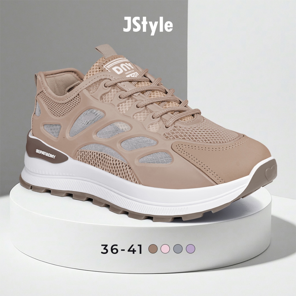JS Sepatu Sneakers Wanita Sepatu Lari Kekinian Sport Shoes Sneaker Jalan Santai SP-429