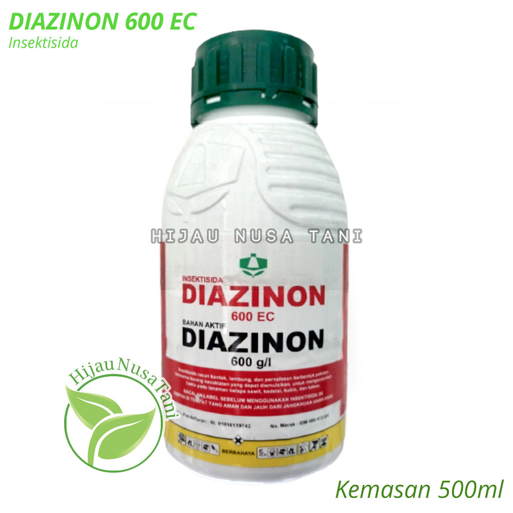 Insektisida DIAZINON 600EC 500ml Petrokimia Kayaku - Pembasmi hama serangga pestisida diasinon 600 E