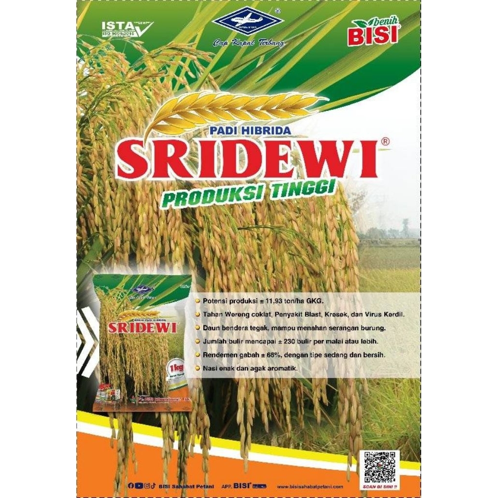 PT.Bisi internasional - Benih Padi SRIDEWI .1Kg