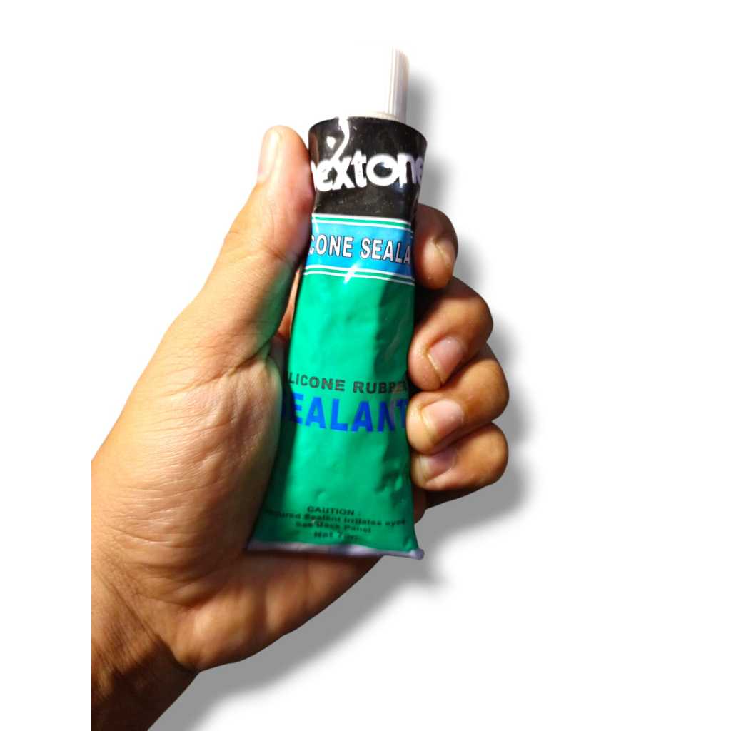 lem mika lampu, kaca ,plastik, keramik ,aquarium . DEXTONE SILICONE SEALANT ( 70 gr )