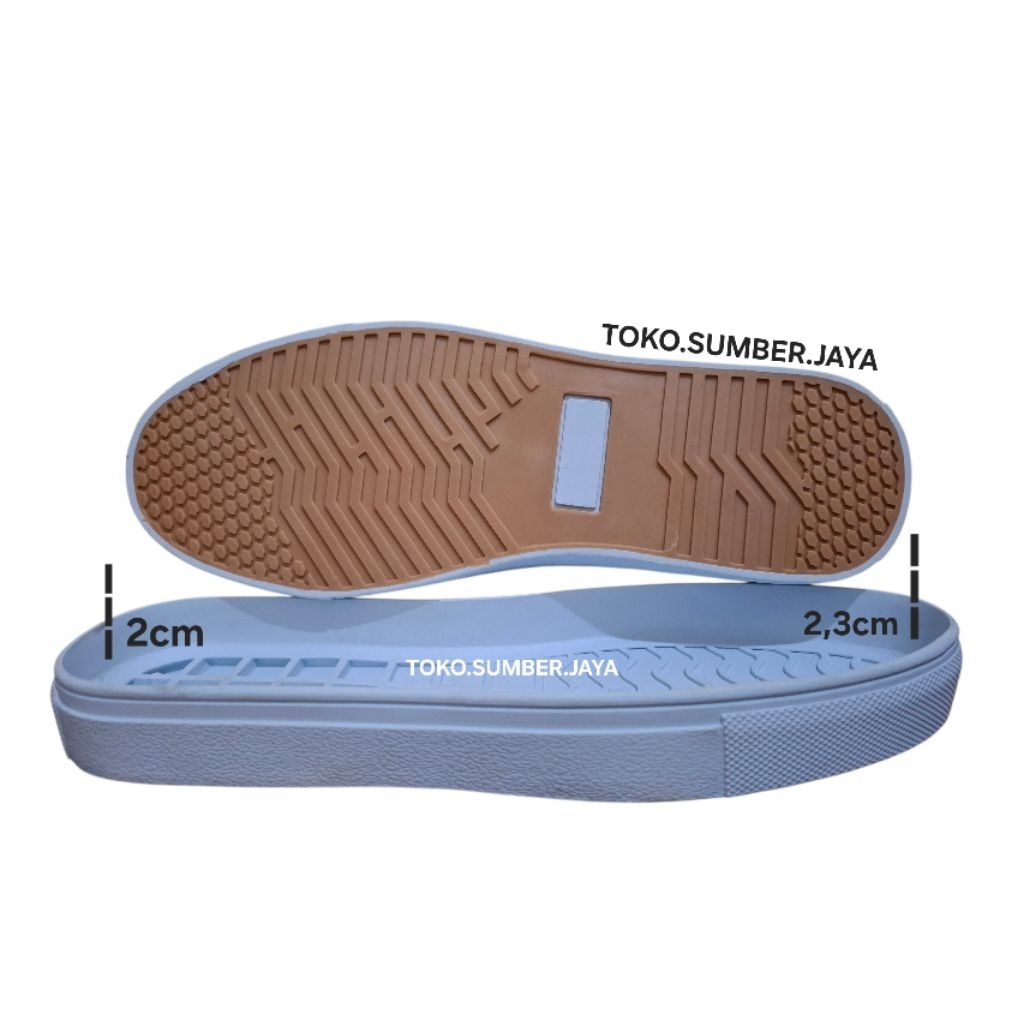 Outsole Sepatu Casual Sneakers Outsole Alas Bawah Vans Kets TPR dan karet Classic 8 Size 39 sd 43
