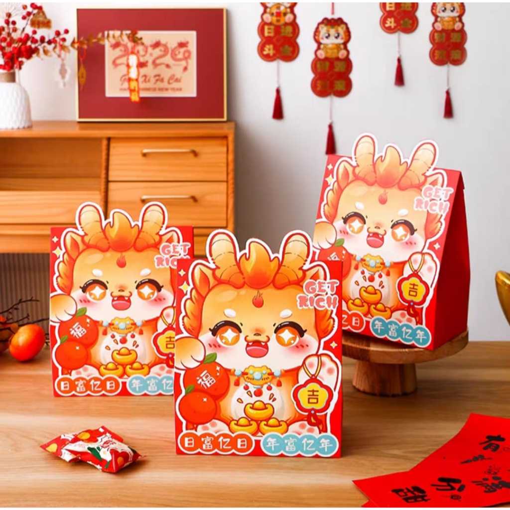 CNY Hampers Paper Bag/ Paper Bag Hampers Imlek Handle Berbagai Motif